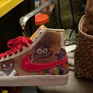 Nike Kids Shoes with Red and Multicolor Design